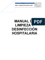 Manual de limpieza y desinfección hospitalaria