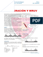 Aceleración y MRUV