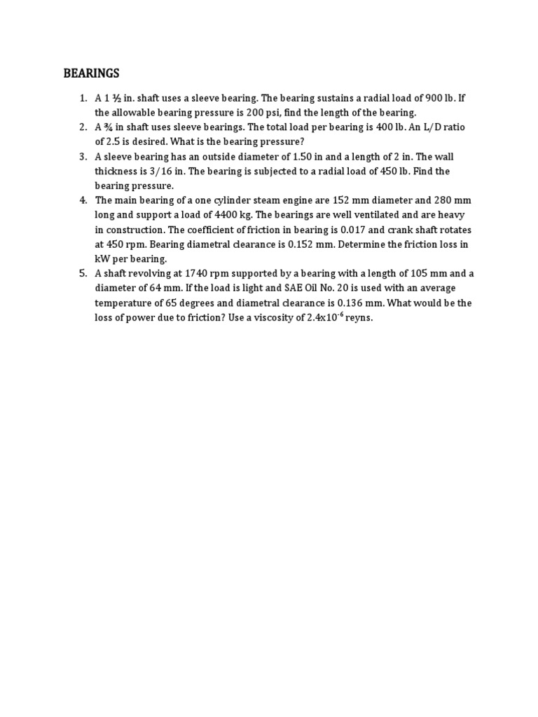 BEARINGS | PDF | Technology & Engineering