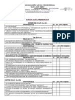 Parametros de Observación Aúlica 2020 - 2021