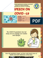 Speech On Covid-19
