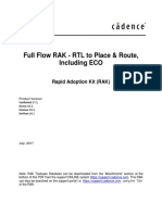 Full Flow RAK - RTL To Place & Route, Including ECO: Rapid Adoption Kit (RAK)