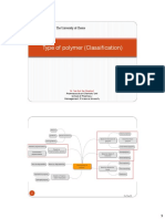 Type of Polymer (Classification) : Pharmaceutical Chemistry Unit School of Pharmacy Management & Science University