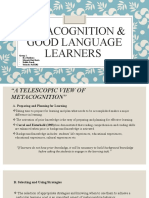 Metacognition & Good Language Learners: Group 2: Ina Nurliana Miranti Dwi Resta Nsdila Farah Yolanda Puteri