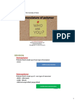 Nomenclature of Polymer XX