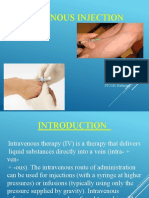 Intravenous Injection: Presented by Mrs. Silpa Jose T Assistant Professor STCON, Kattanam