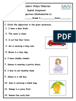 adjective worksheet no.1 and 2