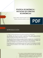 Taxonomía de Los Instrumentos y de Los Objetivos de La Política Económica