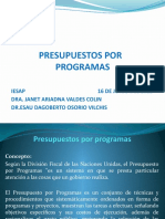 Presupuestos por programas: objetivos, estructura y ciclo programatico