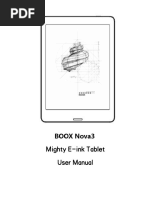 Mighty E-Ink Tablet User Manual: BOOX Nova3