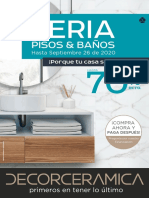 Feria pisos y baños hasta 70% dto