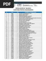 Resolución General #90-21 Contribuyentes Designados