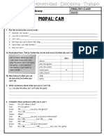 Worksheet 2: Can / Can't