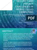 Security and privacy challenges in mobile cloud computing
