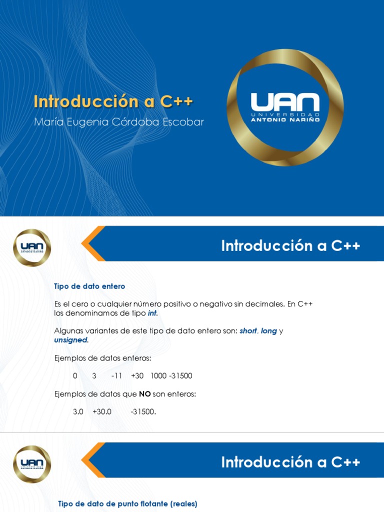 Tipos de Datos en C++ | PDF | C ++ | Tipo de datos