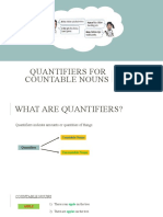 Quantifiers For Countable Nouns