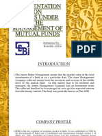 A Presentation ON Assets Under THE Management of Mutual Funds