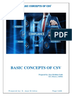 Basic Concepts of CSV