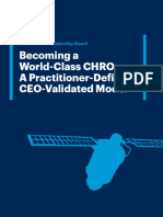 Becoming A World-Class CHRO: A Practitioner-Defined, CEO-Validated Model