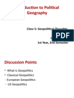 Introduction to Political Geography: Geopolitical Thoughts