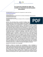 Aferição de Custos No Canteiro de Obra: Um Comparativo Entre As Tipologias Das Instalações Provisórias