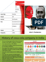Coke India History Social Issues Strategy