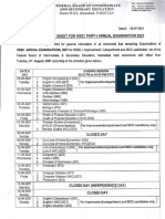 Date Sheet HSSC 1 2021