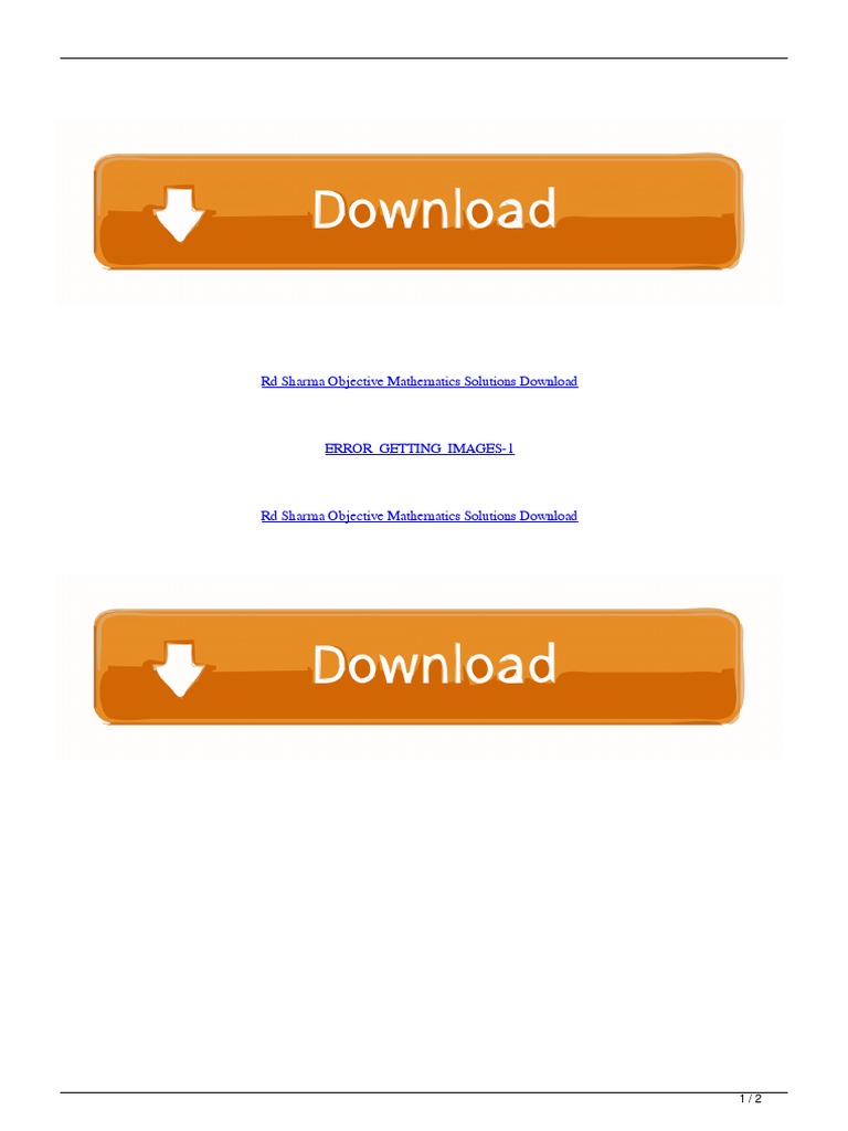 Rd sharma objective mathematics solutions download pdf computing