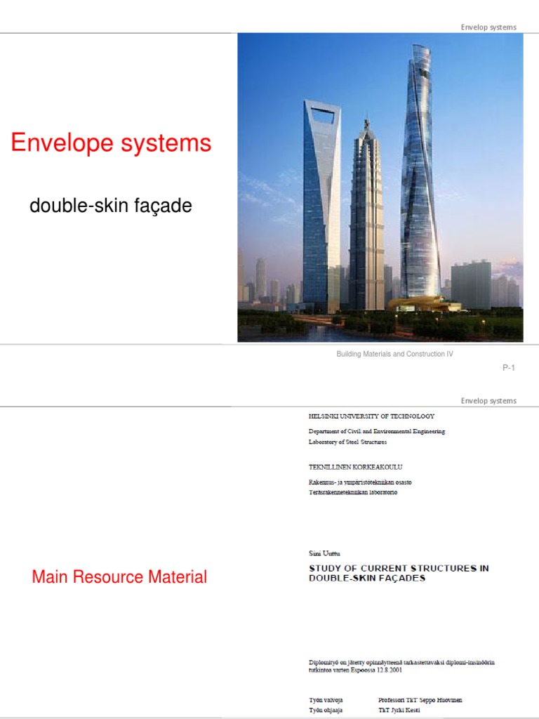 Understanding Envelope Systems in Architecture | PDF | Window ...