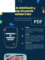 Plan de Identificación y Manejo Del Paciente Neonatal Critico