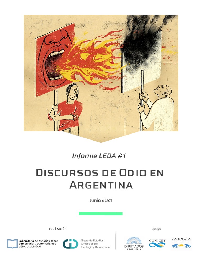 Discursos de odio en Argentina: Informe LEDA | PDF | El discurso del ...