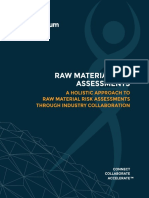Raw Material Risk Assessment September 2019