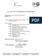 ECM Manufacturer's Declaration of Conformity