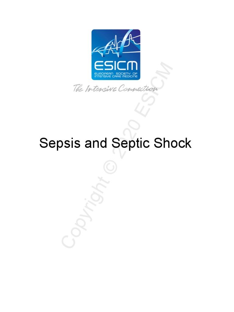 Sepsis and Septic Shock Part I IV PDF Sepsis Vasodilation