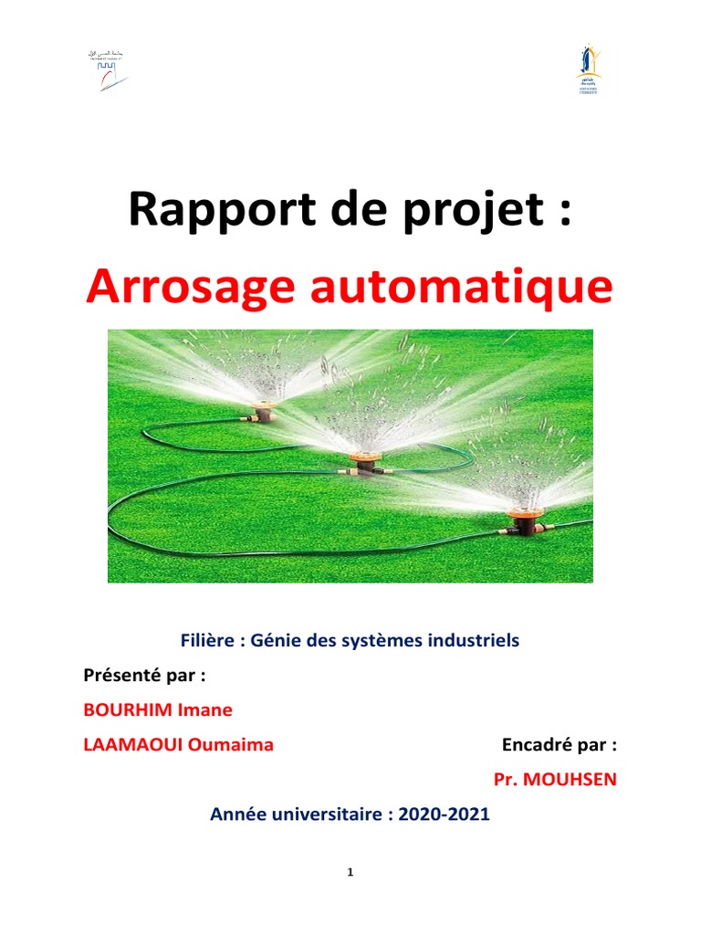 Systeme D Arrosage Automatique Avec Arduino Pdf Arrosgae Automatique | PDF | Arduino | Microcontrôleur