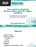 Radiocrafts: Open Wireless Standards Wireless M-Bus, KNX RF, Zigbee, 6lowpan