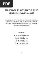 Personnel Issues in The 21st Century Lib