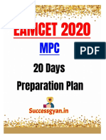 Eamcet 20 Days Plan - MPC