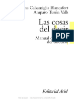 Calsamiglia y Tuson - Las Cosas Del Decir. Manual de Analisis Del Discurso