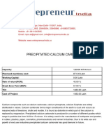 Precipitated Calcium Carbonate