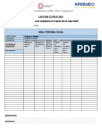 Lista de Cotejo Alumnos