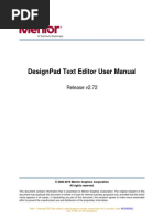 Designpad Text Editor User Manual: Release V2.72