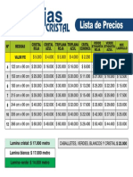 LISTA DE PRECIOS Tejas