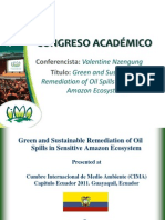 Green and Sustainable Remediation of Oil Spills in Sensitive Amazon Ecosystem - VALENTINE NZENGUNG