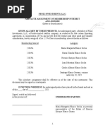 Assignment of Membership Interest and Joinder