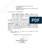 Escrito Comunica Carta de No Adeudo