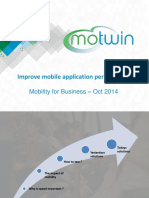 Improve Mobile Application Performance: Mobility For Business - Oct 2014