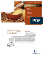 Analysis of Properties of Corn Using FT 9700 FT-NIR Analyzer