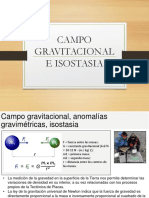 Campo gravitacional, anomalías gravimétricas e isostasia