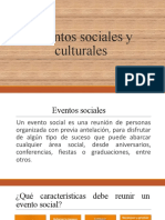 Eventos sociales y culturales 2020